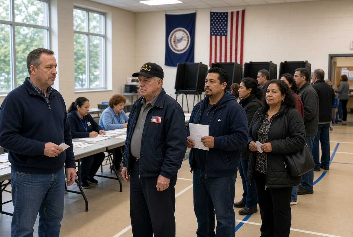 Virginia independents voting