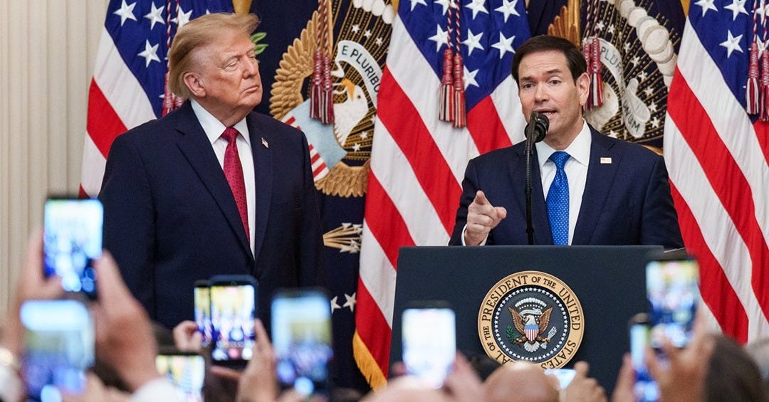 Trump rubio WH